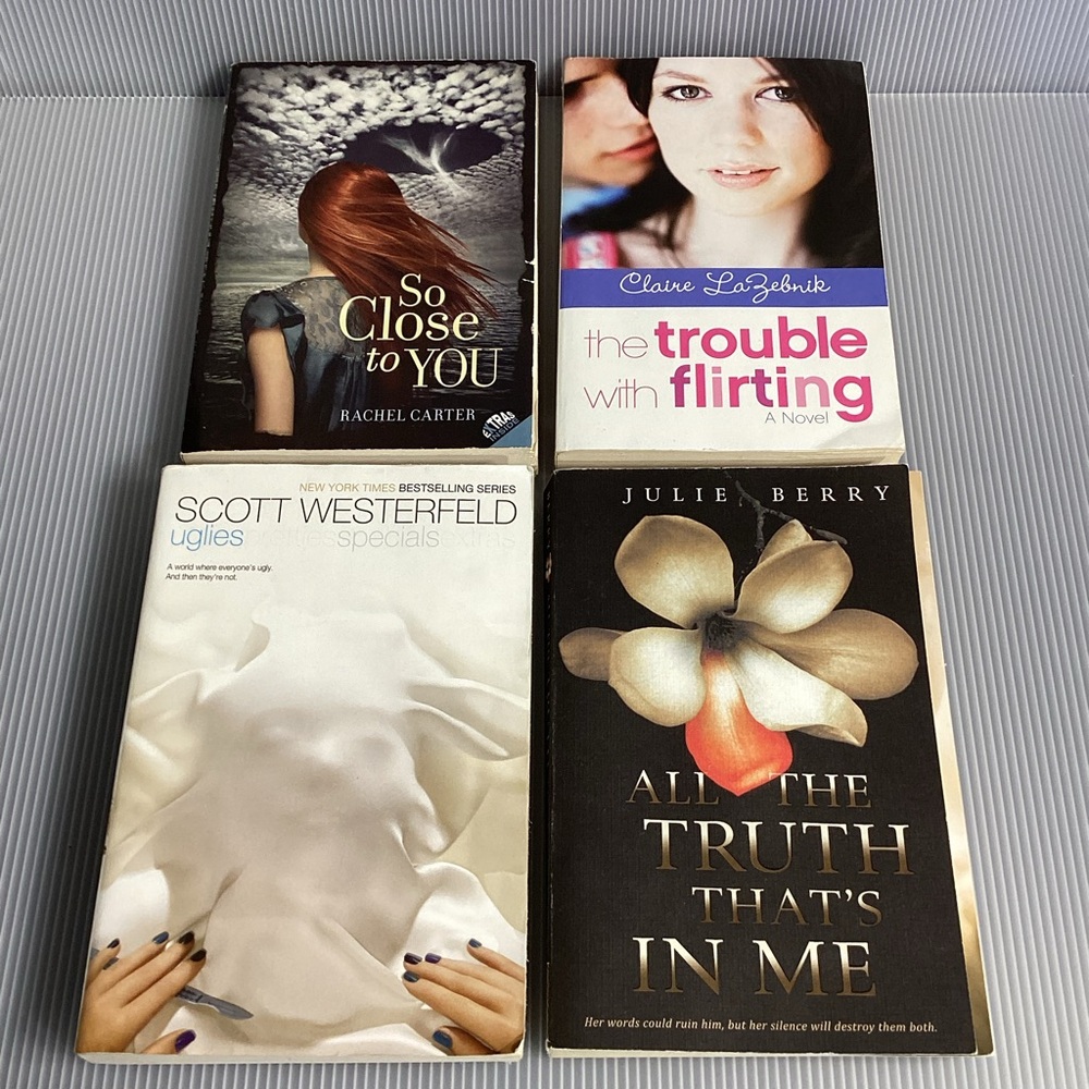 Set of 4 Young Adult/Teen Romance Paperback Books